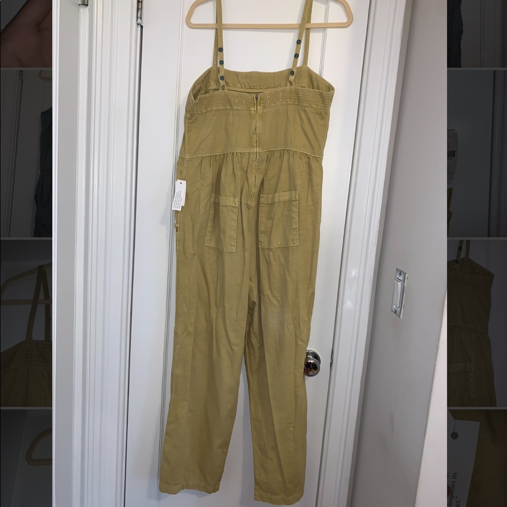 Anthropologie Soft Linen Jumpsuit/Pantsuit - Picture 3 of 9